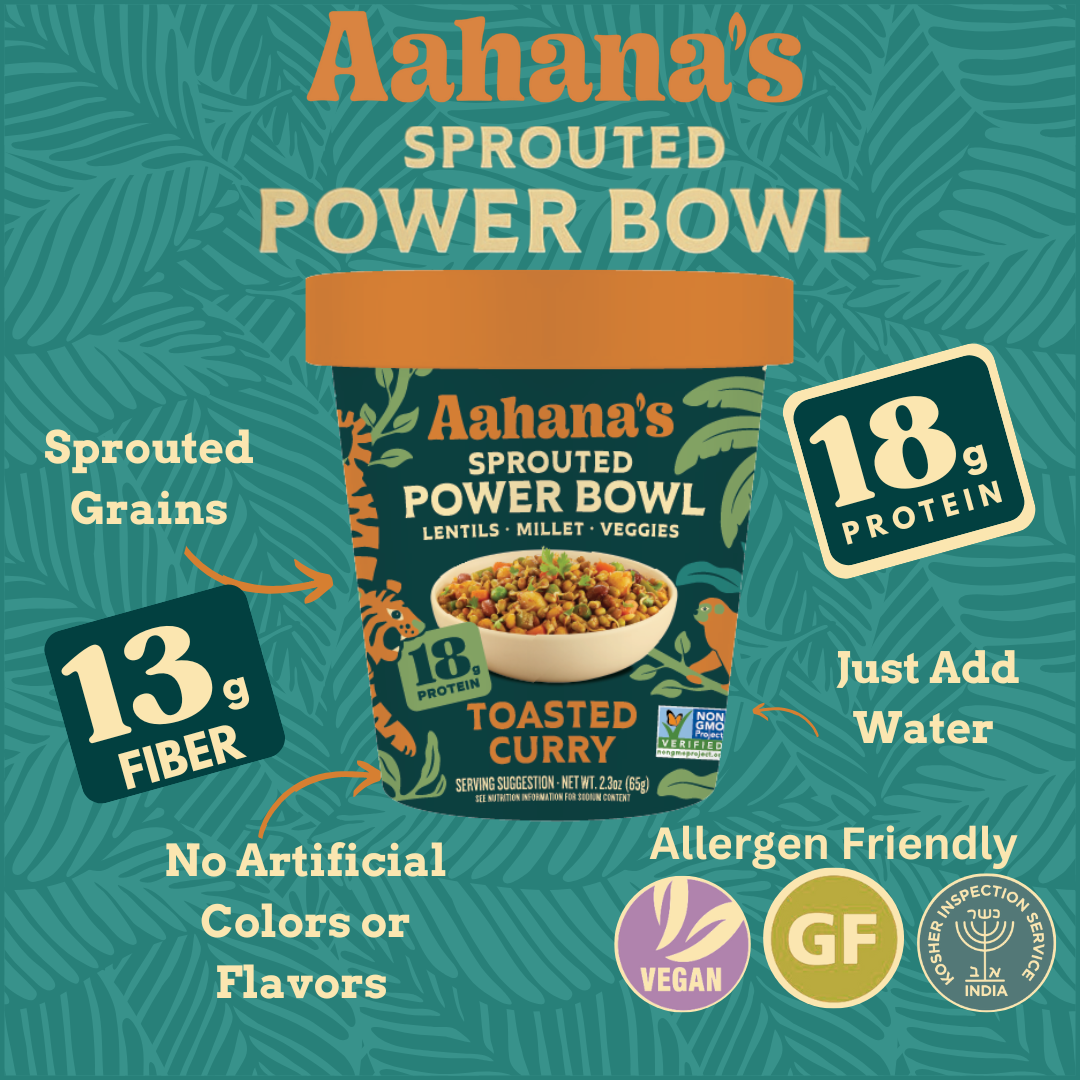 Aahana’s Sprouted Power Bowls Plant-Based, Gluten-Free Bowls