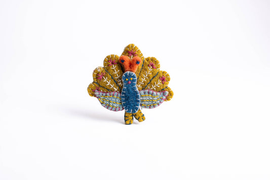Handmade Holiday Ornaments: Peacock