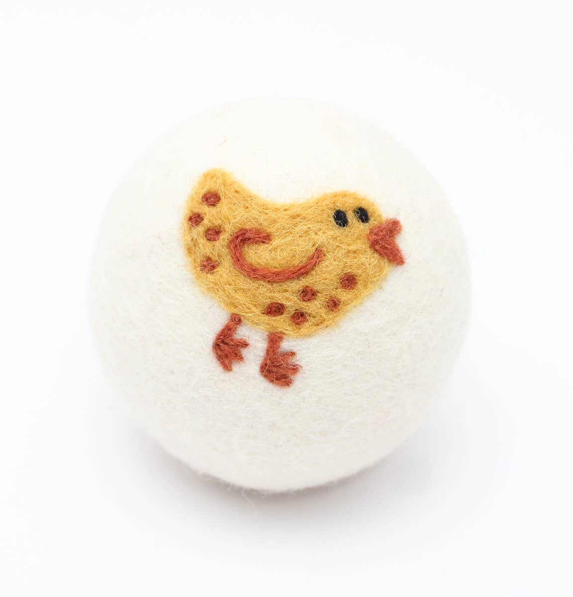 Birds: Eco Wool Dryer Balls Fair Trade: Yellow Chick