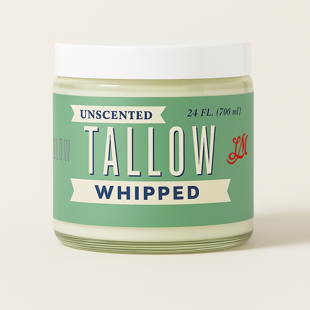 Deluxe Tallow Skincare Gift Set - 6-Piece Grass-Fed Bundle with Candle & Soaps
