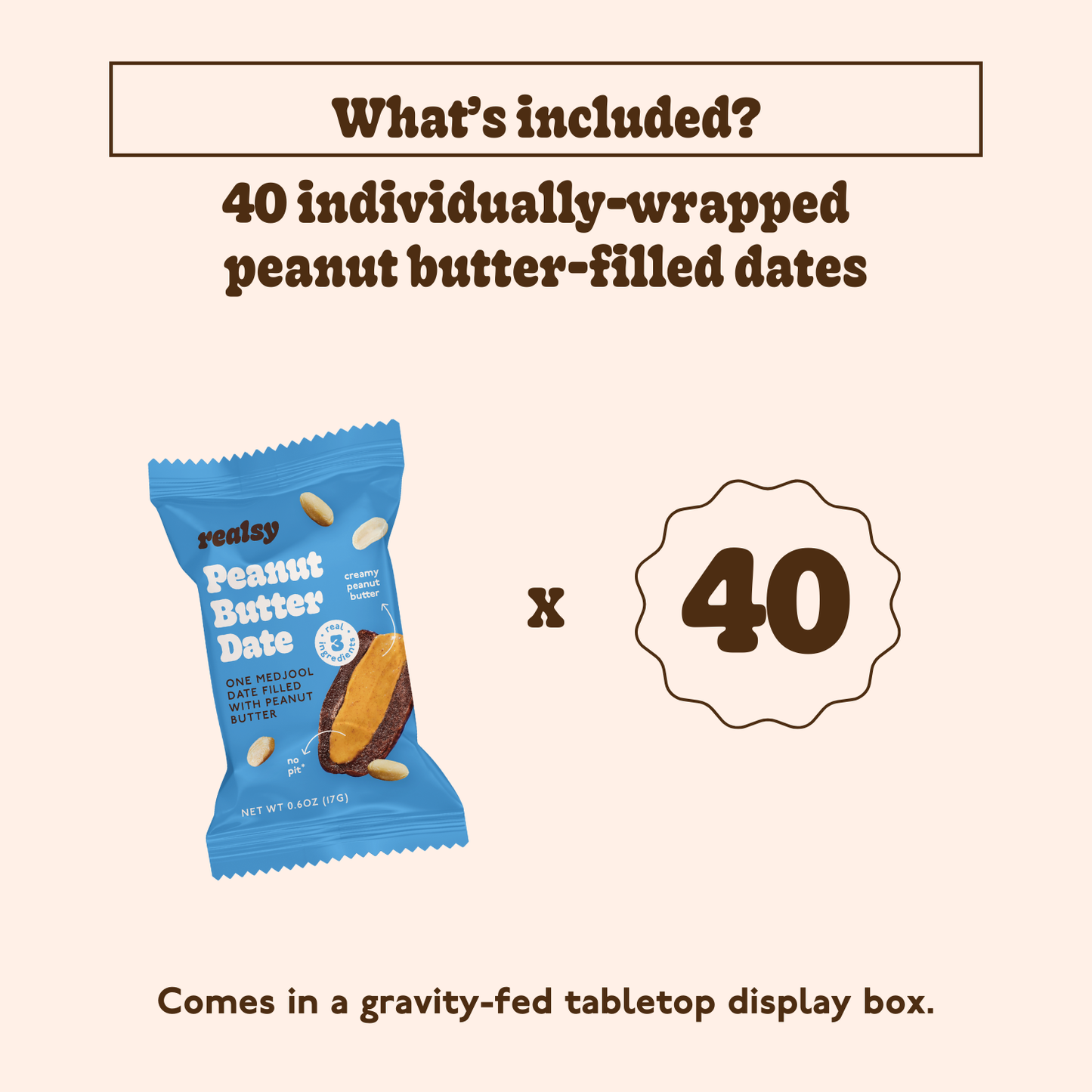Realsy Peanut Butter Medjool Dates