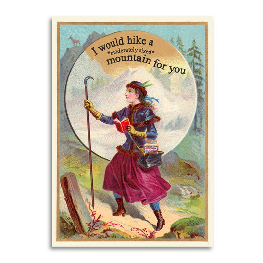 Sarcastic Relationship Hiking Mountain Card