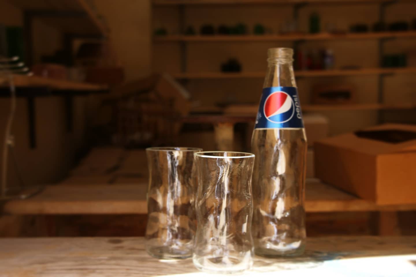 Pepsi Drinking Glasses Upcycled 4 Pack (5 Ounces)