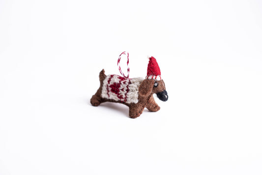 Handmade Holiday Ornaments: Weenie Dog