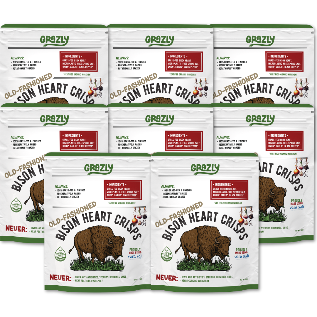 Bison Heart Crisps - 100% Grass-Fed/Finished
