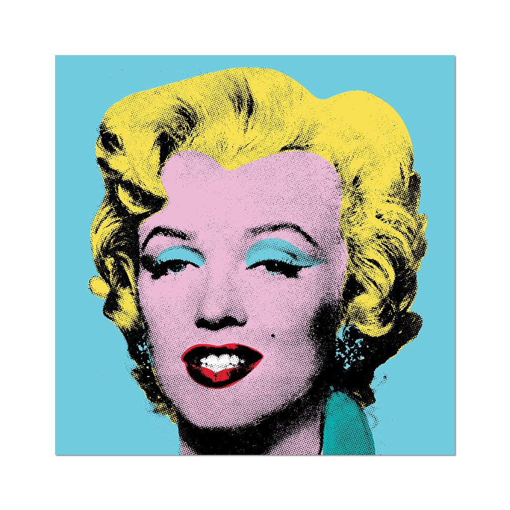 Shot Sage Blue Marilyn by Warhol 2.75” Die-Cut Sticker
