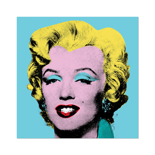 Shot Sage Blue Marilyn by Warhol 2.75” Die-Cut Sticker