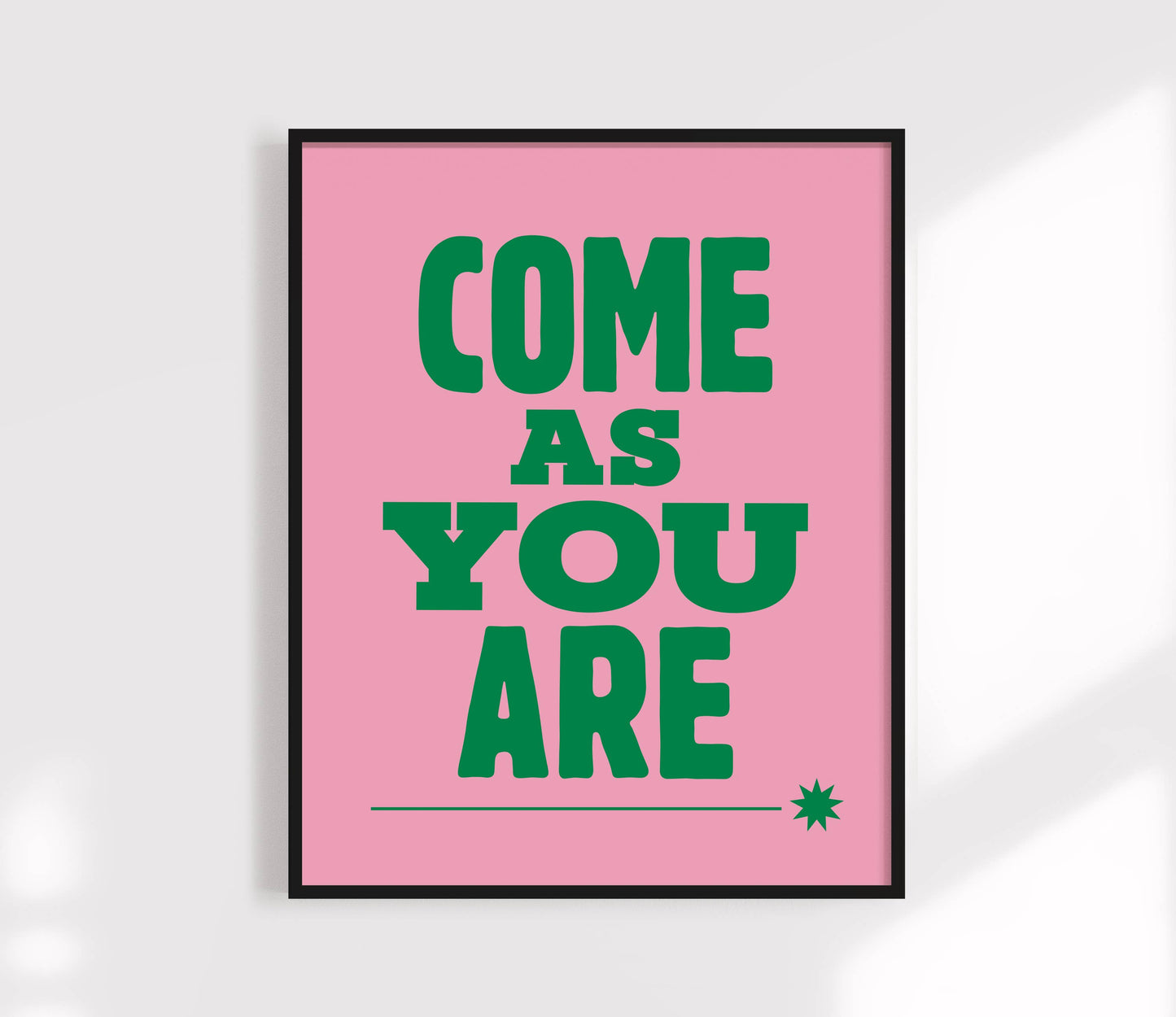 Come As You Are Art Print: Yellow / 5 x 7