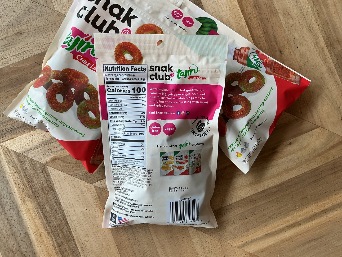 Snak Club Tajin Watermelon Rings