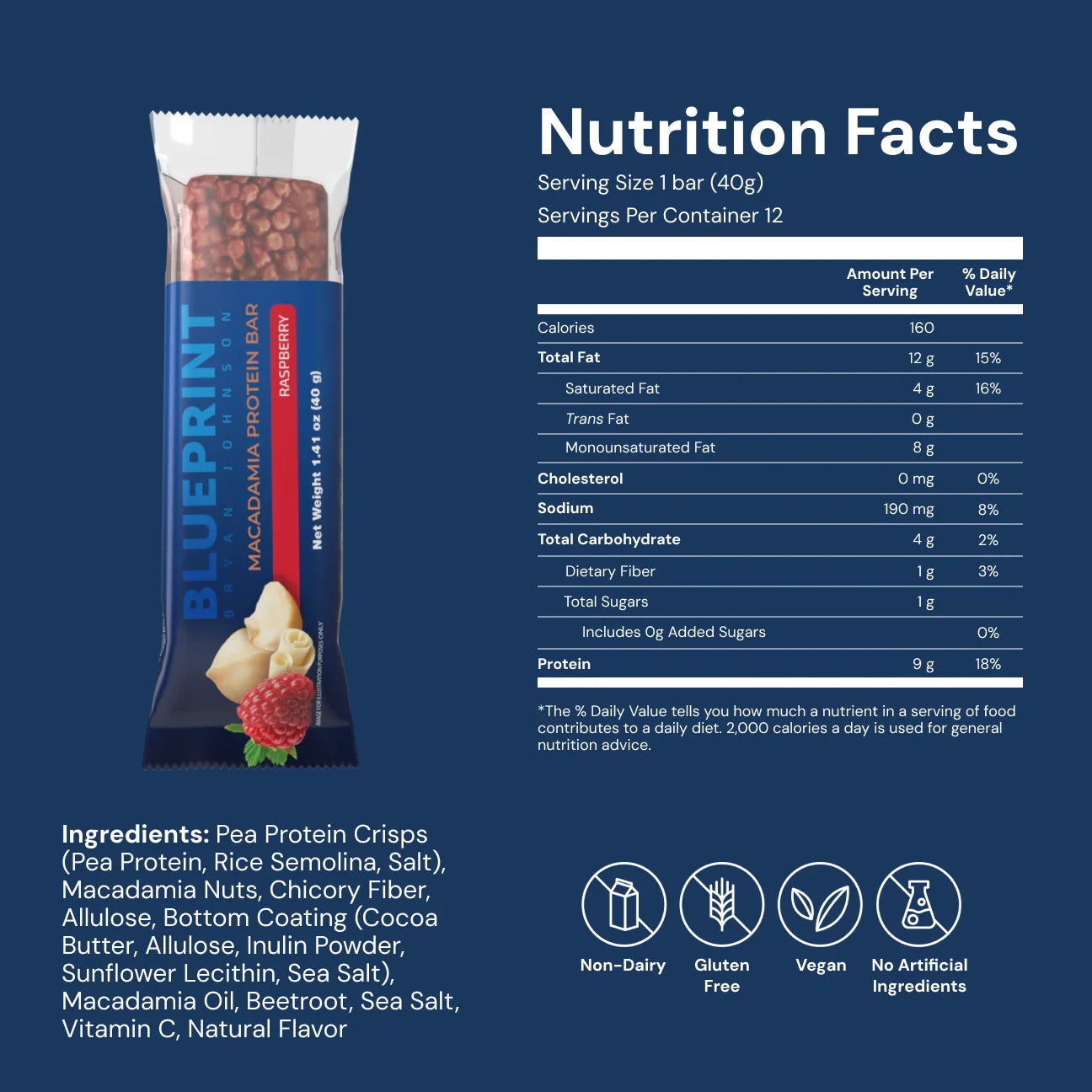 Blueprint Macadamia Protein Bar