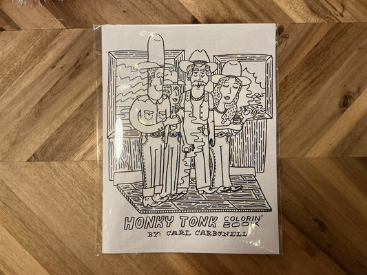 Honky Tonk Colorin’ Book by Carl Carbonell