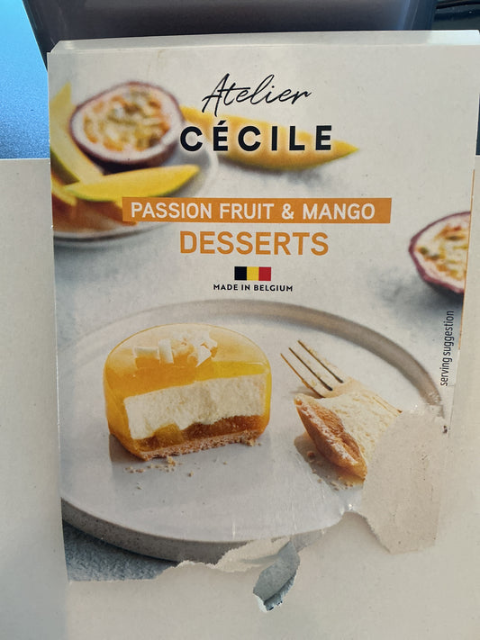 Passion fruit and Mango dessert
