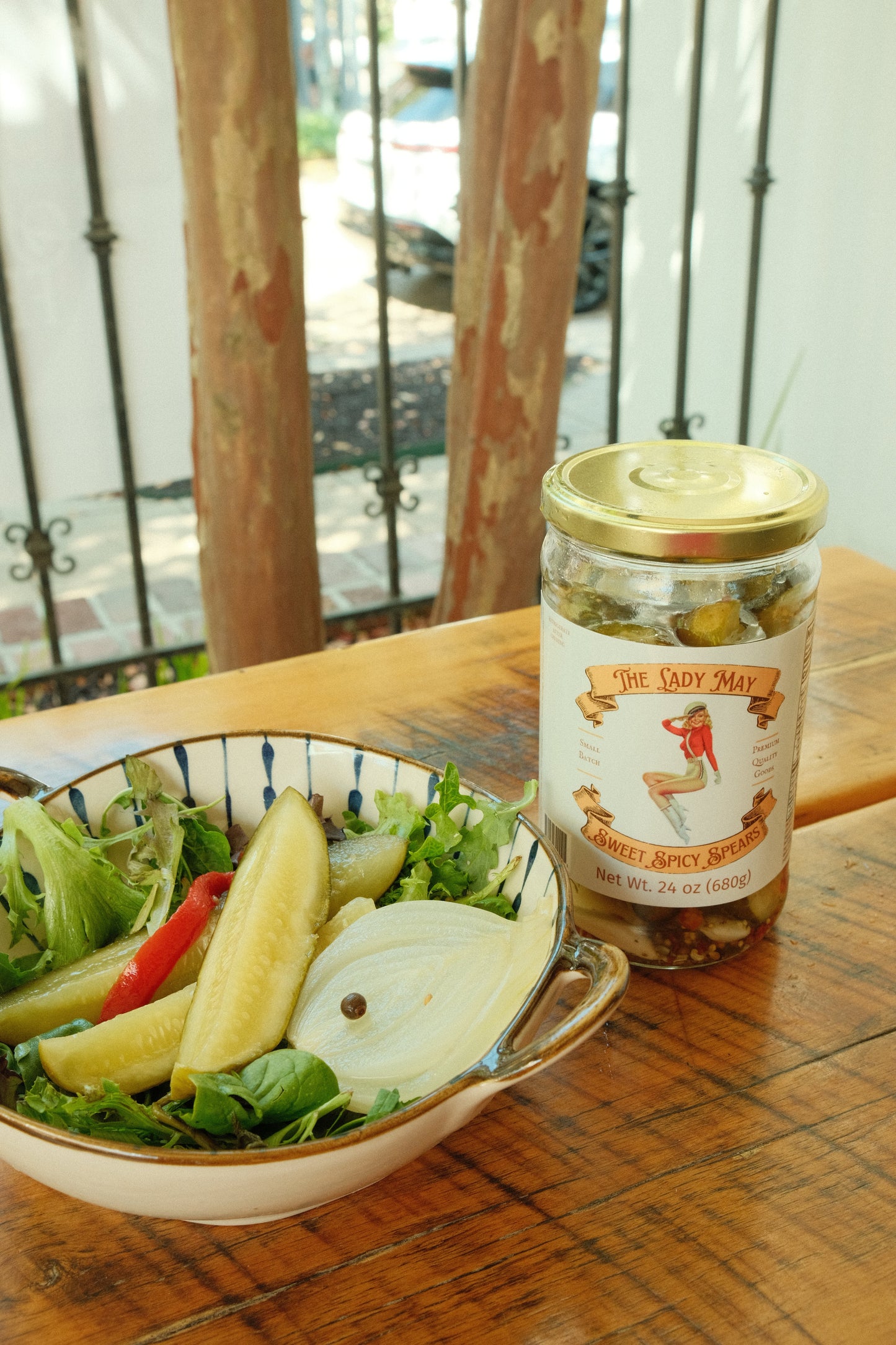 The Lady May Sweet & Spicy Pickle Spears - Small Batch Jalapeño Dill Pickles