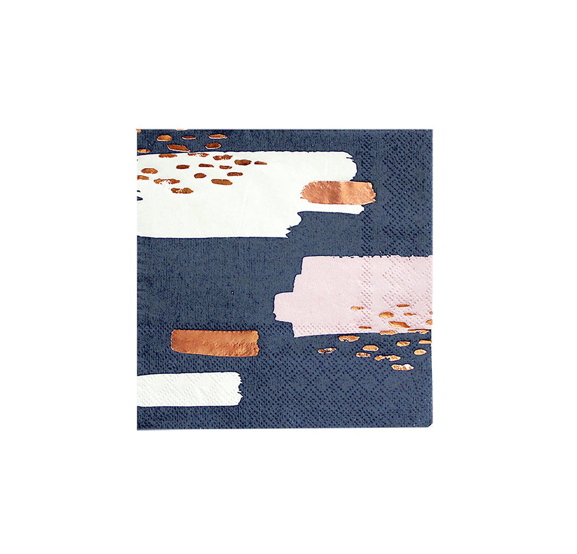 Erika - Navy Abstract Cocktail Paper Napkins