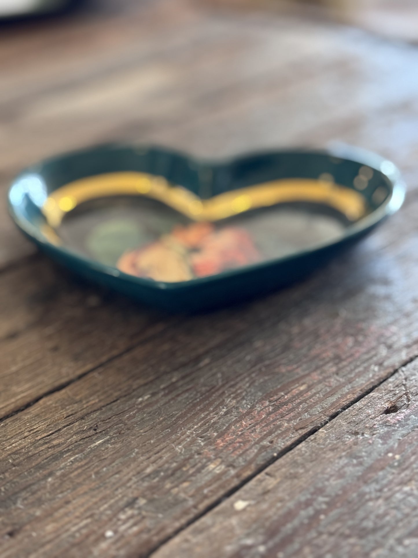 Meeting at Midnight Love Story Ceramic Heart Dish