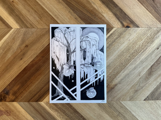 Fireflies 5x7 Art Print