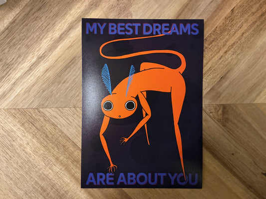 My Best Dreams Are About You 5x7 Art Print