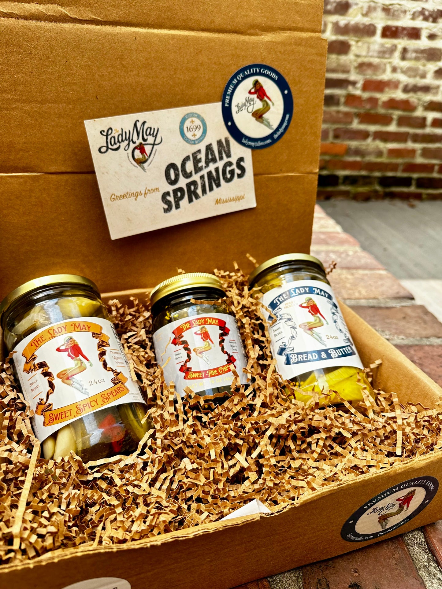 Pickle Trio 3-Pack Gift Set - Sweet & Spicy, Sweet Fire & Bread & Butter | Restaurant Made | Lady May