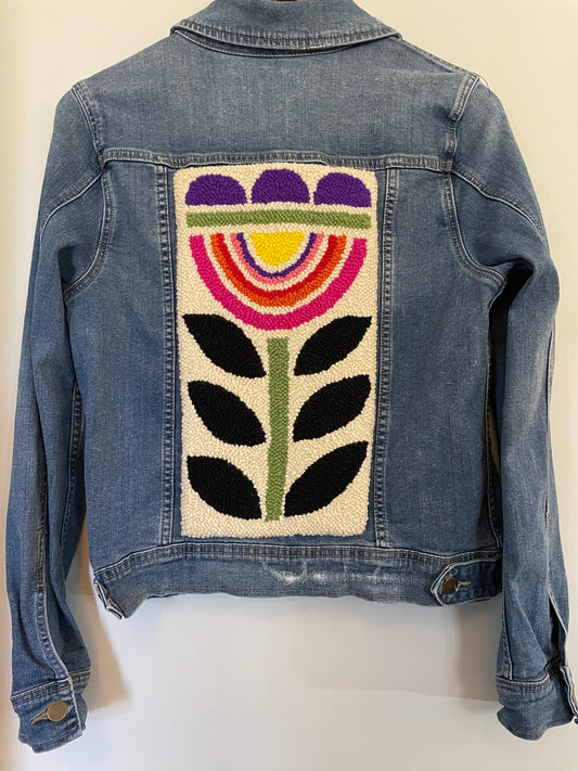Mod Flower Denim Jacket