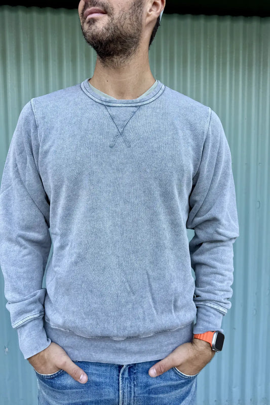 Fade Into Me Crewneck Sweatshirt (in Navy, Charcoal, Emerald Green and Sage)