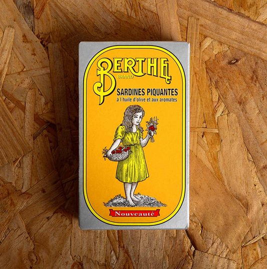 Berthe Sardines in Olive Oil with Pickles and Chili Pepper