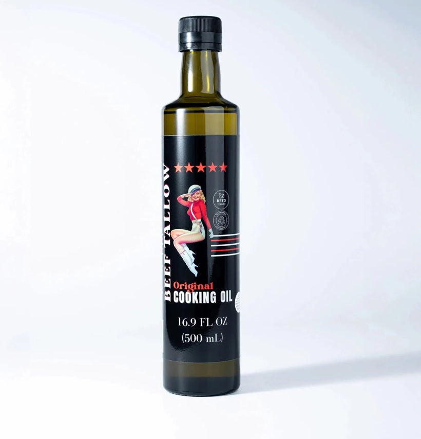 Premium Grass-Fed Beef Tallow Cooking Oil - Restaurant-Proven | Choose Your Flavor