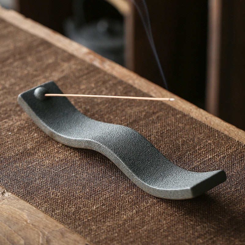 Ceramic Handicrafts Wave Incense Stick Holder