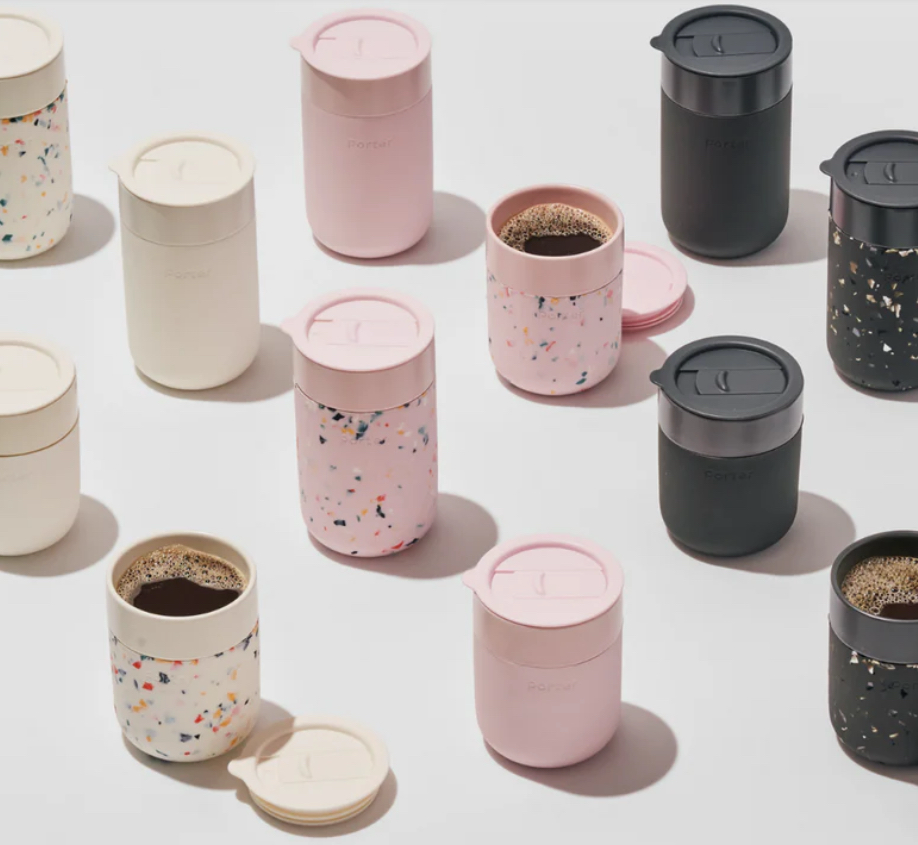 Ceramic Travel Mug with Silicone Sleeve