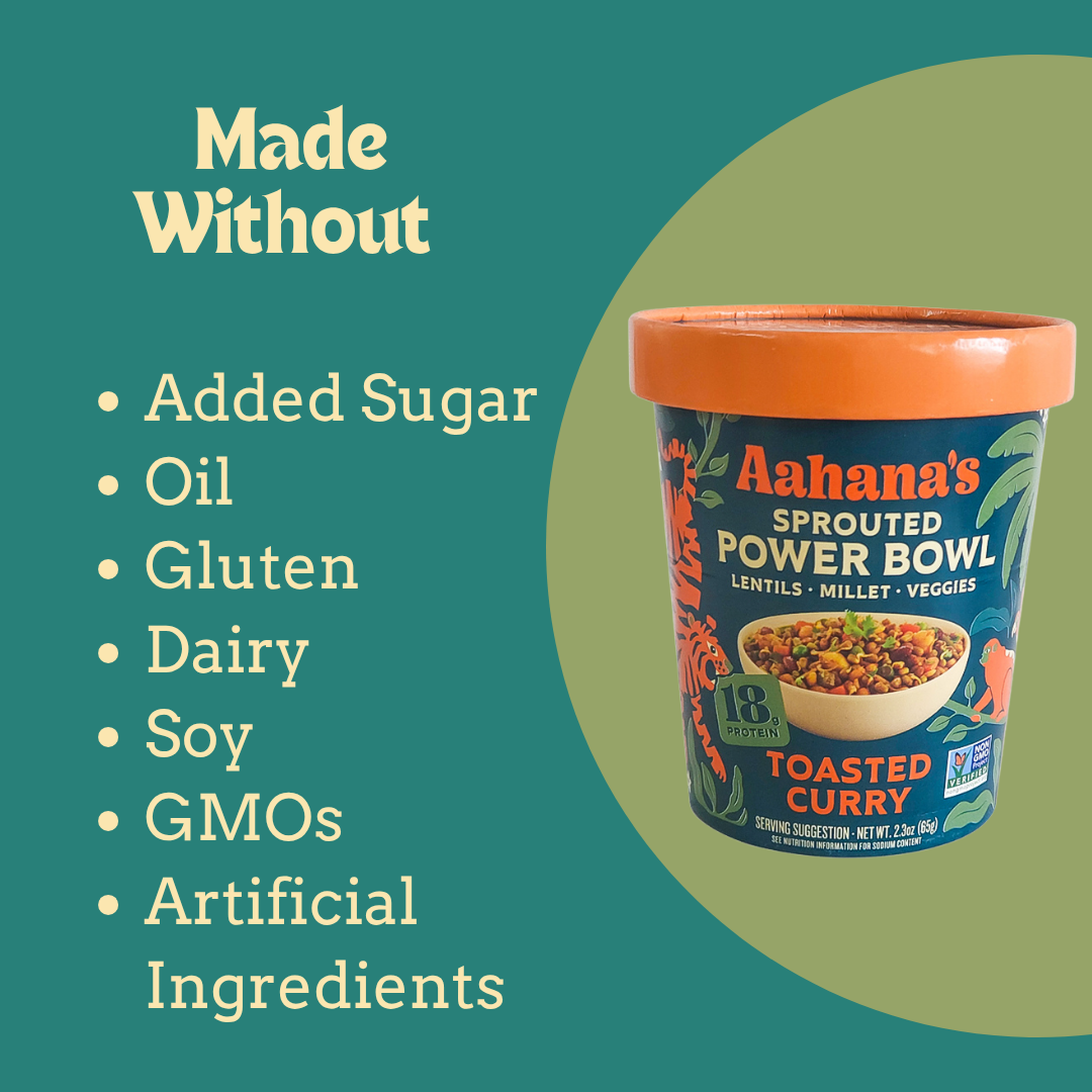 Aahana’s Sprouted Power Bowls Plant-Based, Gluten-Free Bowls