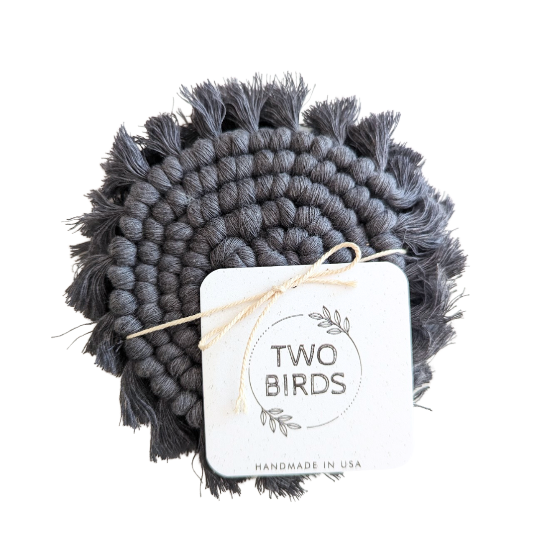 Macrame Coaster Set of 2