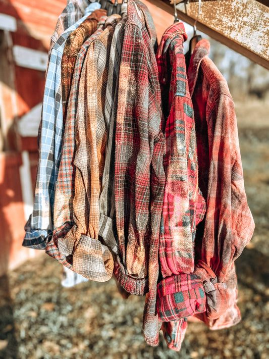 Bleached Flannel: XL