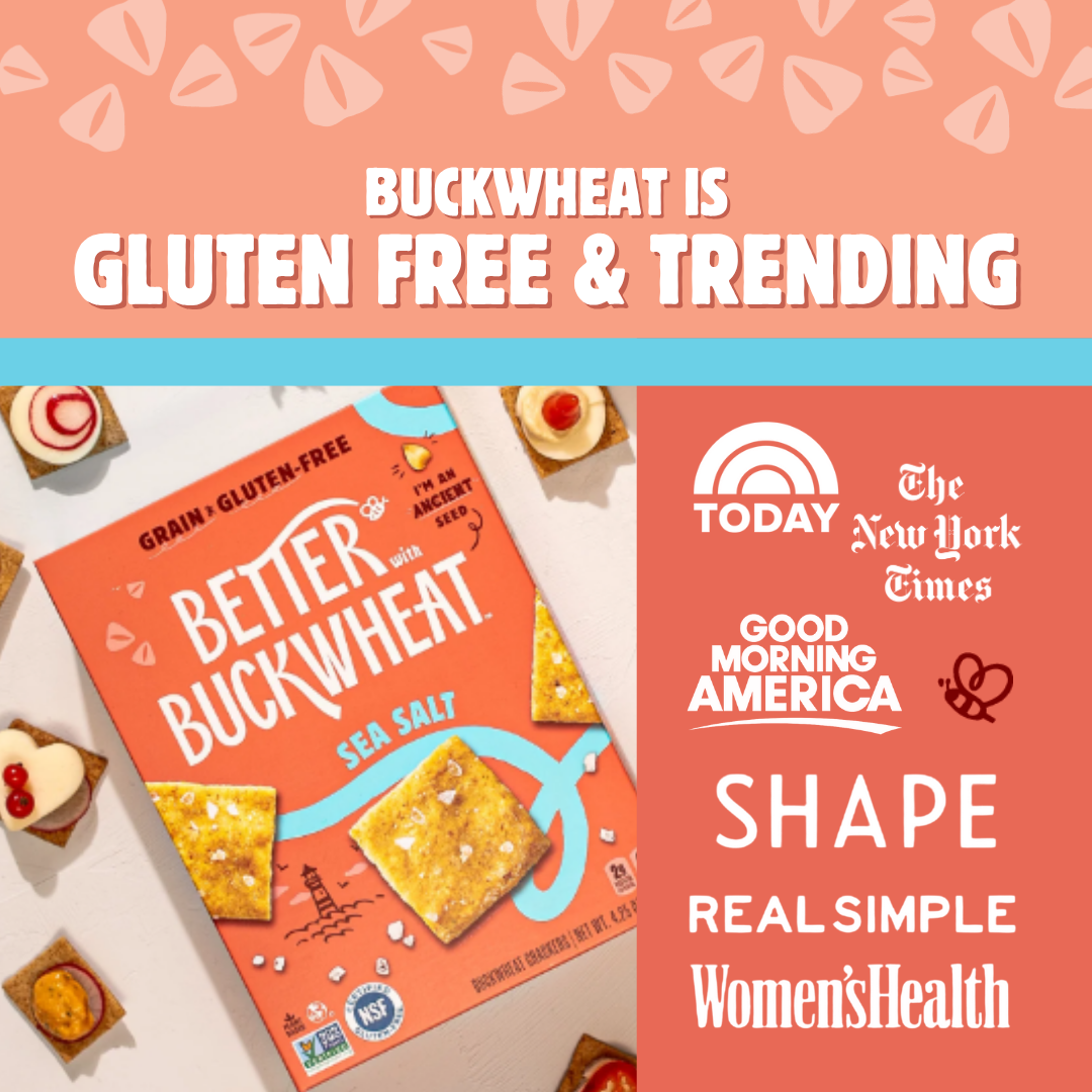 Better Than Buckwheat Sea Salt Crackers -Gluten-Free - Artisanal - Charcuterie