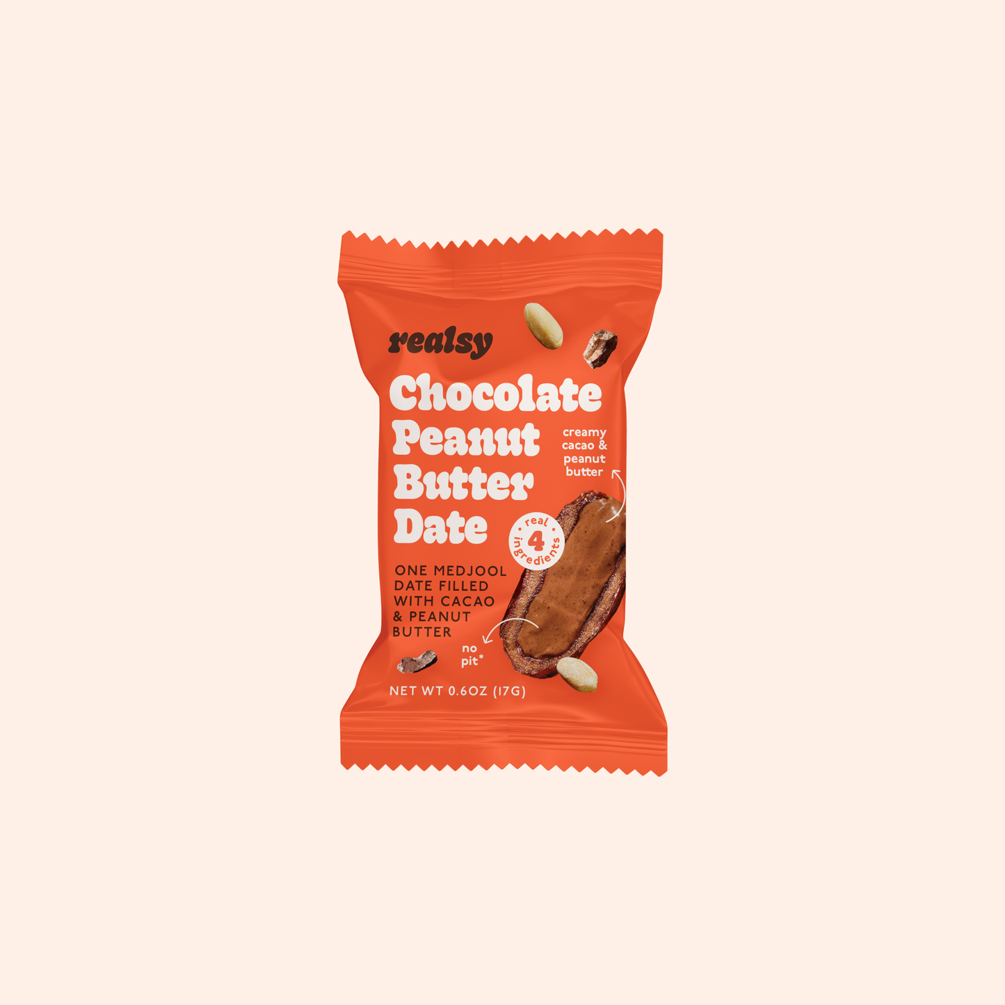 Realsy Chocolate Peanut Butter Medjool Dates