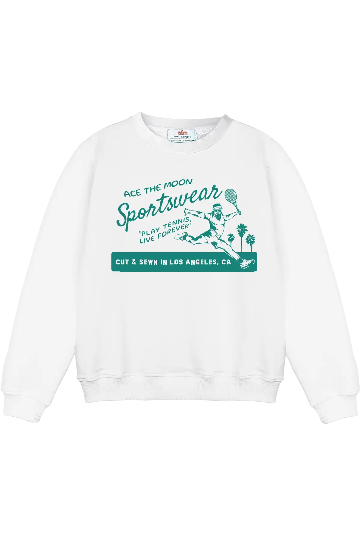 Play Tennis, Live Forever Crewneck Sweatshirt