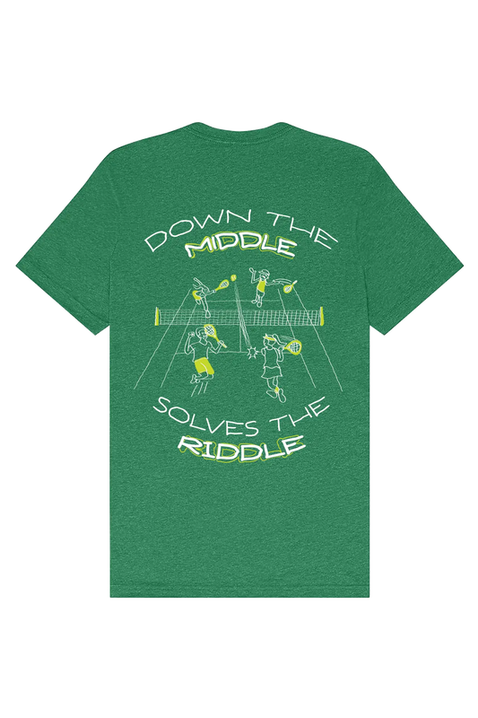 Down the Middle Solves the Riddle Tee