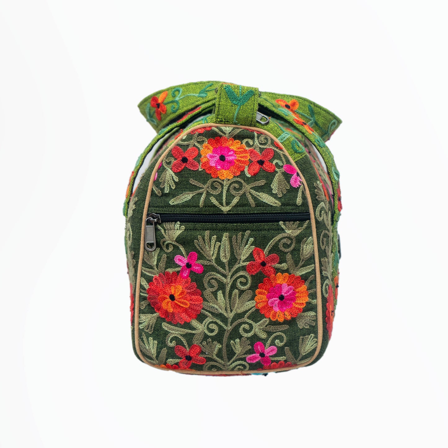  Embroidery Mini Travel Bag: Orange