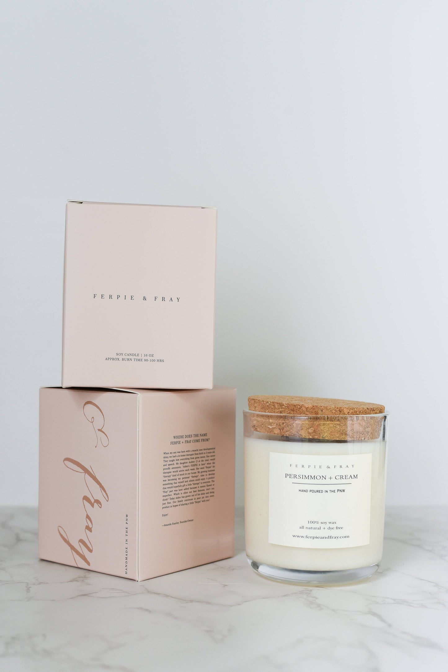 Persimmon + Cream Candle