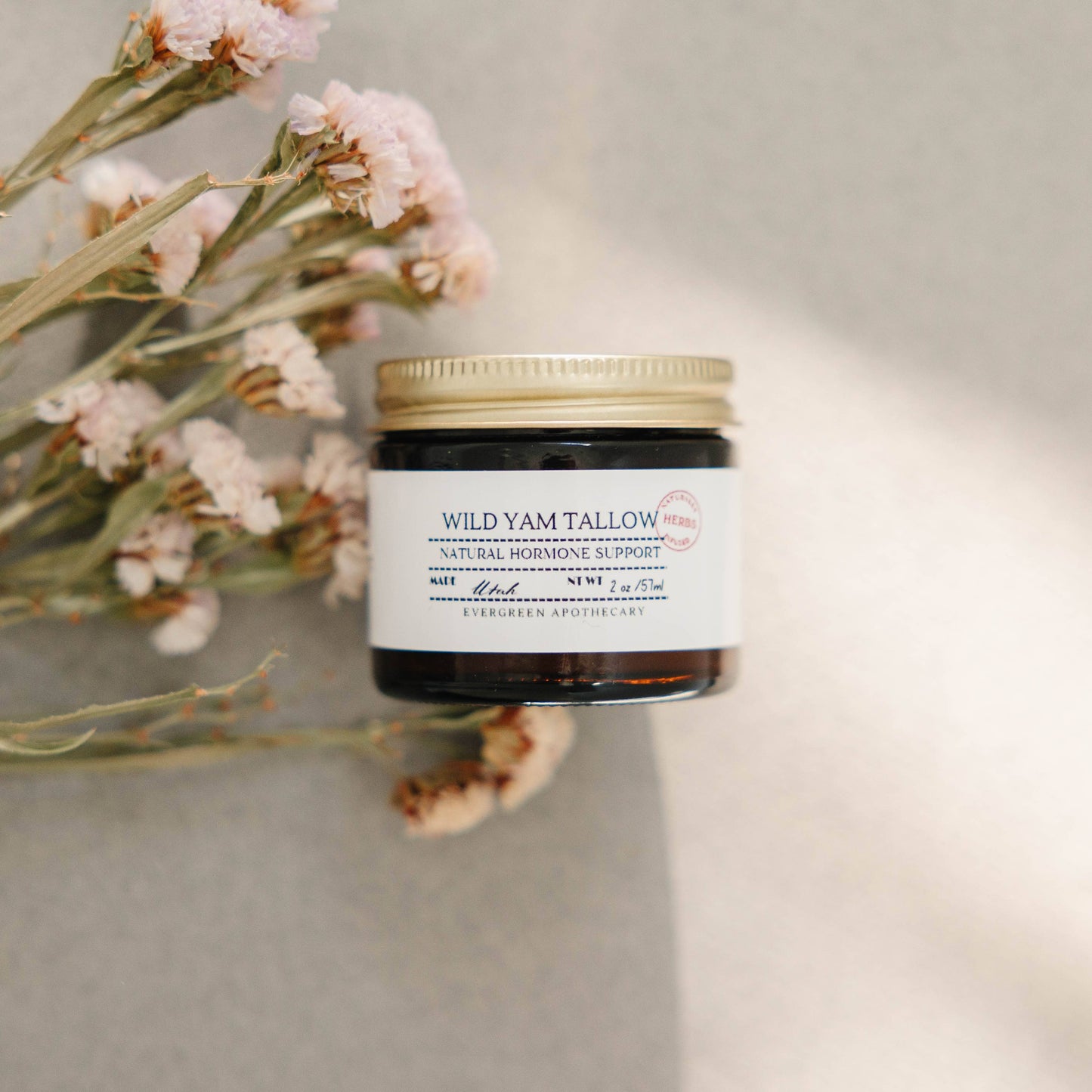 Wild Yam Tallow (made with lady may tallow): 2oz