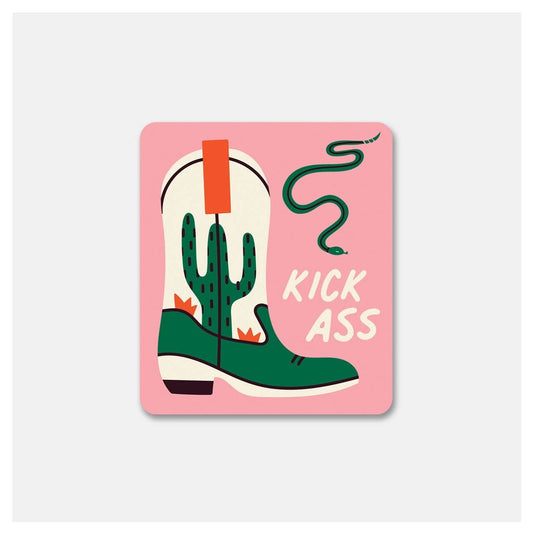 Kick-Ass Cowboy Boot - Sticker