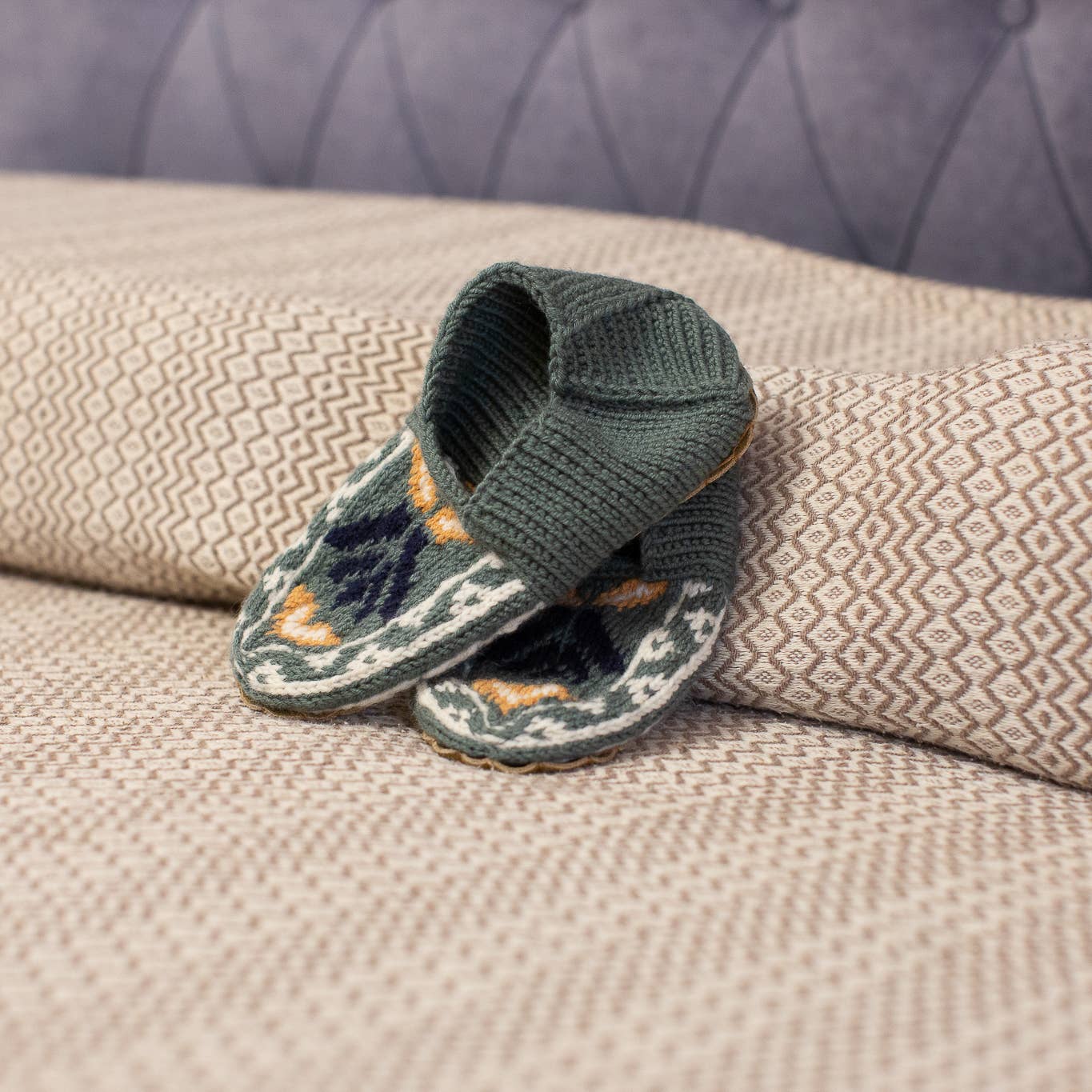 Adult Slipper Socks : Soft Teal (Individuals): 10
