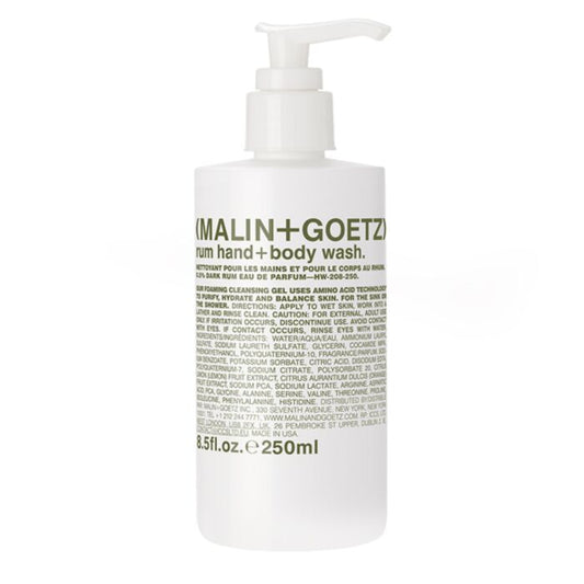 Malin+Goetz rum hand+body wash
