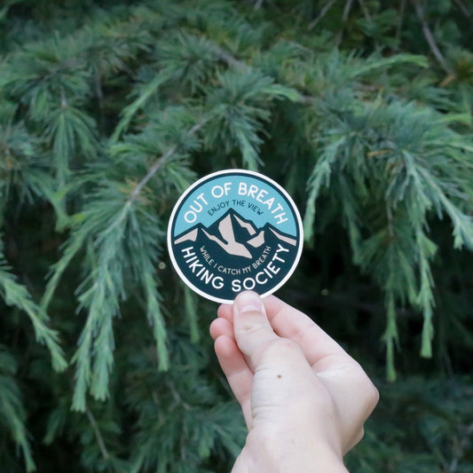 Out of Breath Hiking Society Sticker