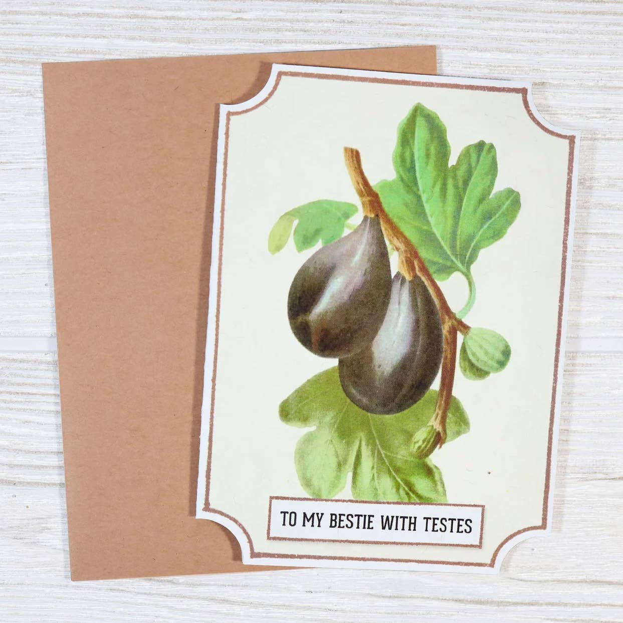 To My Bestie With Testes - Funny Relationship Card