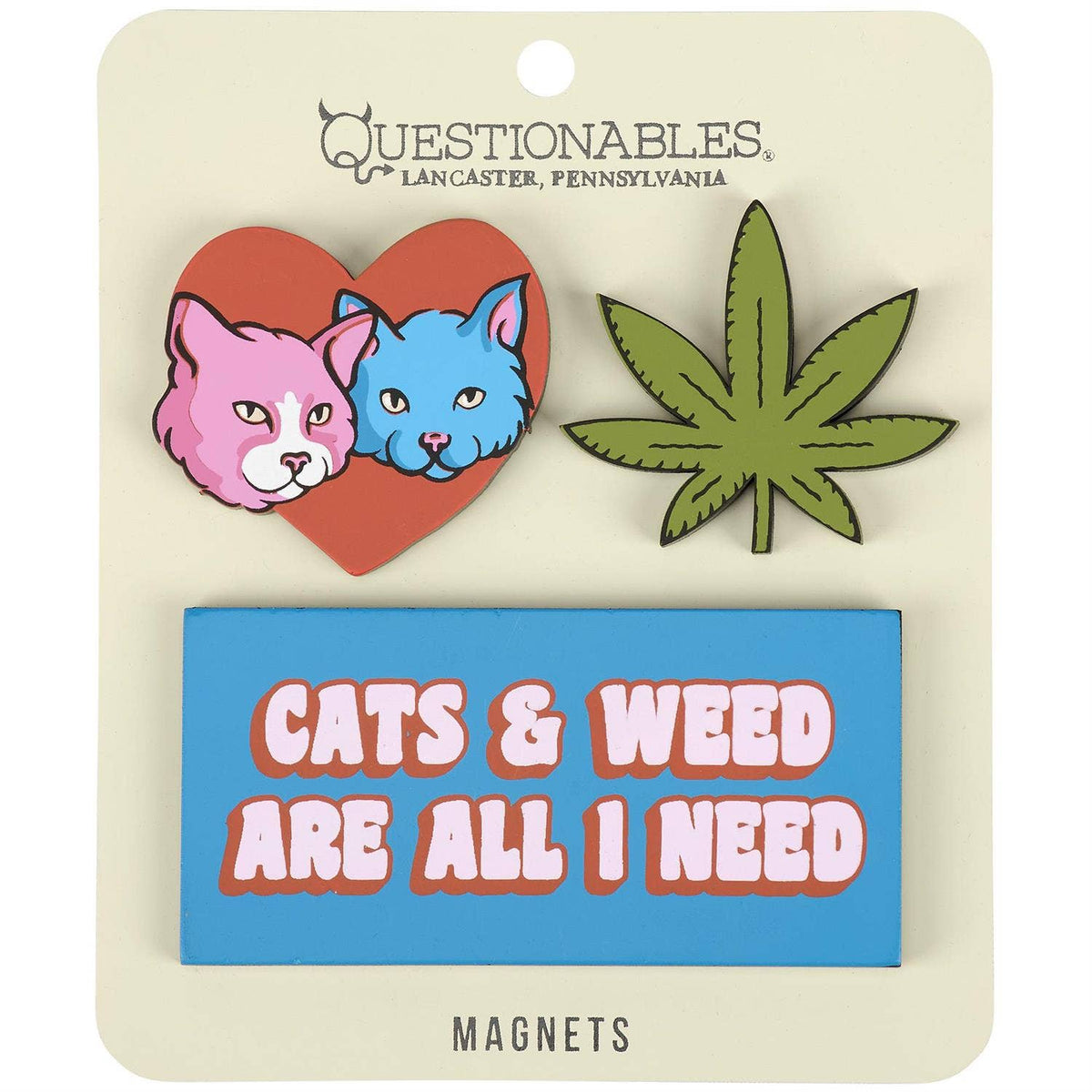 Cats & Weed All I Need Magnet Set