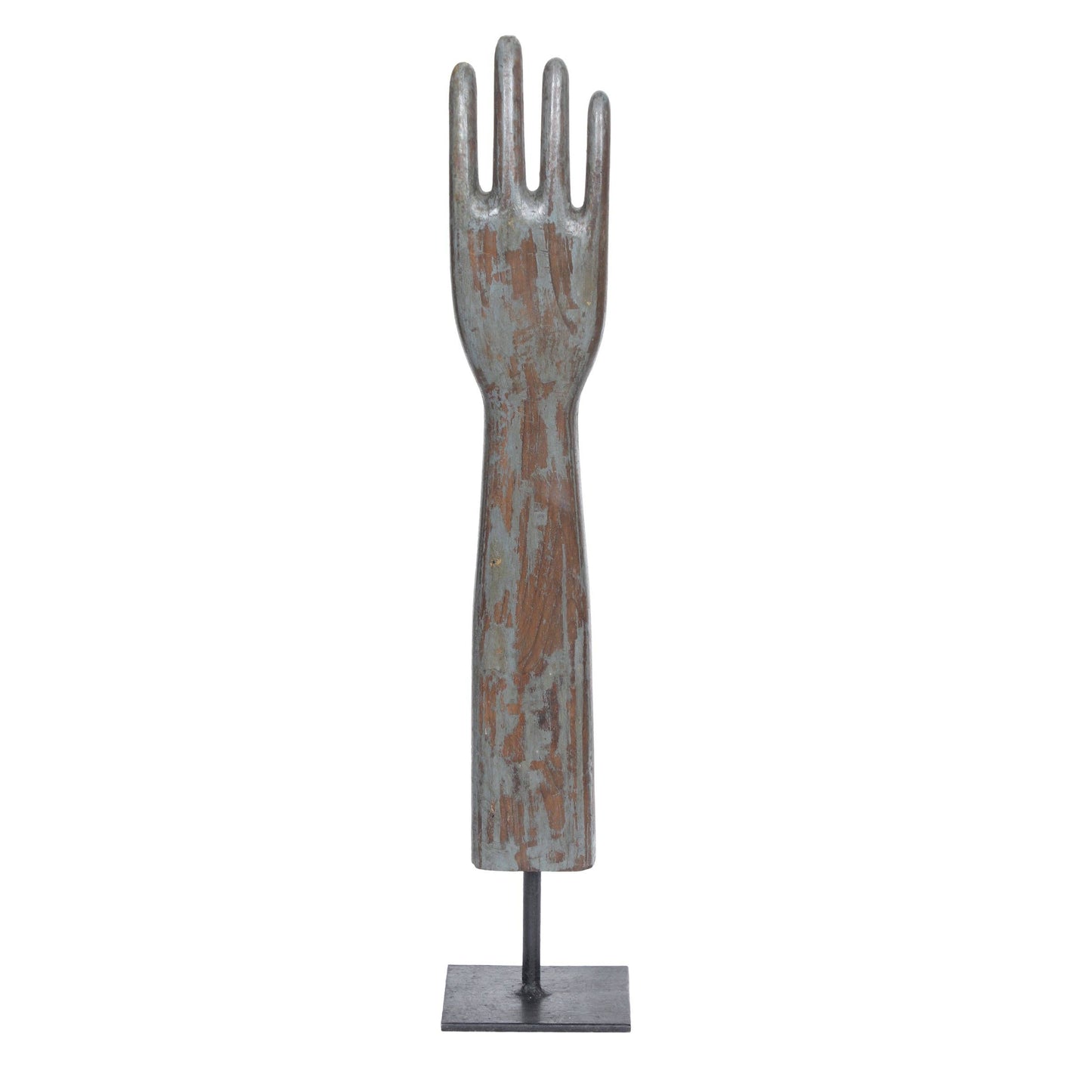 Wooden Glove Mold on Base: Small
