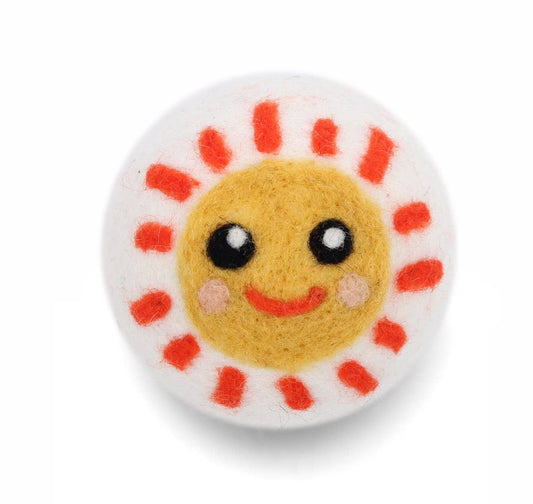 Earth & Sun: Eco Wool Dryer Balls Fair Trade: Orange Sun