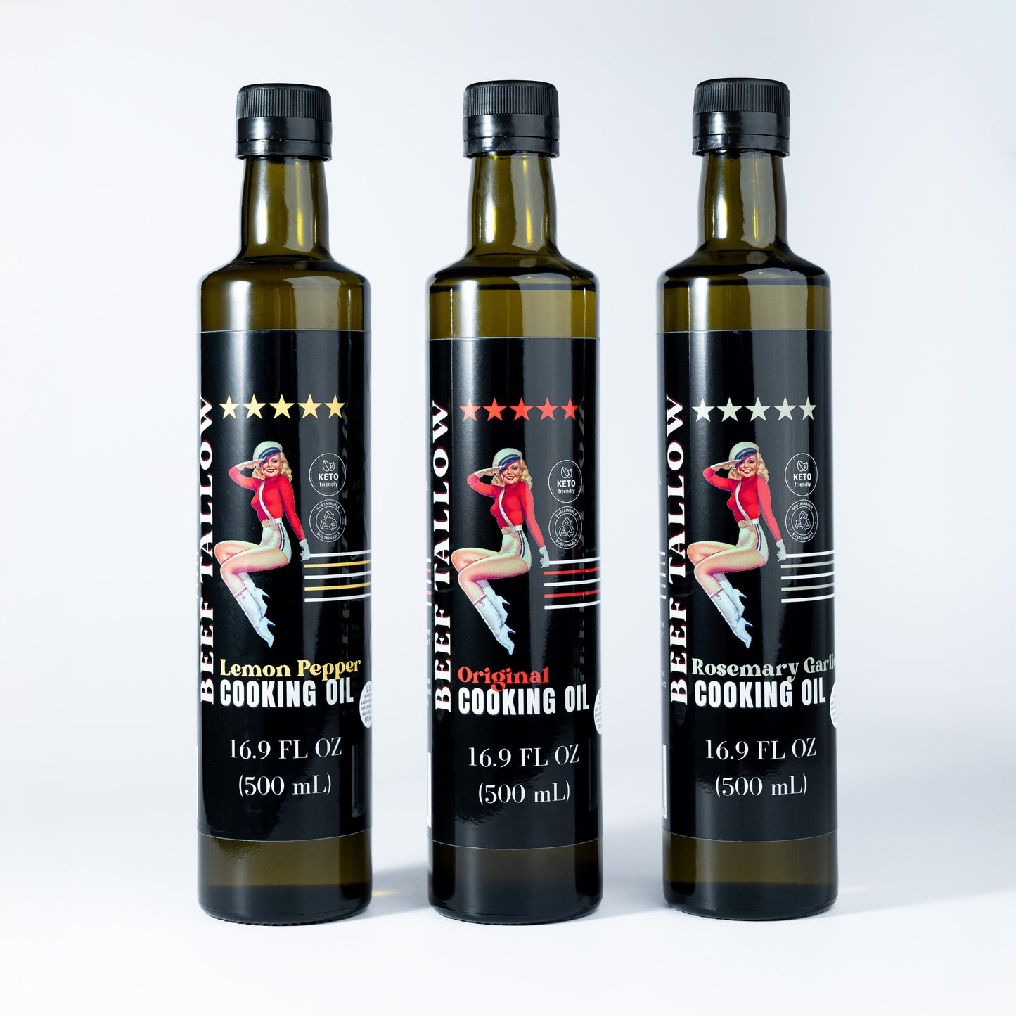 Premium Grass-Fed Beef Tallow Cooking Oil - Restaurant-Proven | Choose Your Flavor