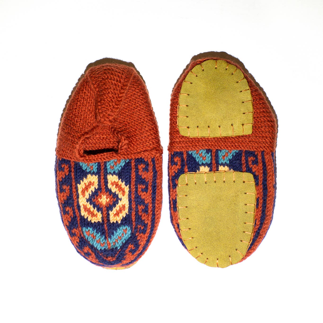Adult Slipper Socks : Burnt Orange (Individuals): 10