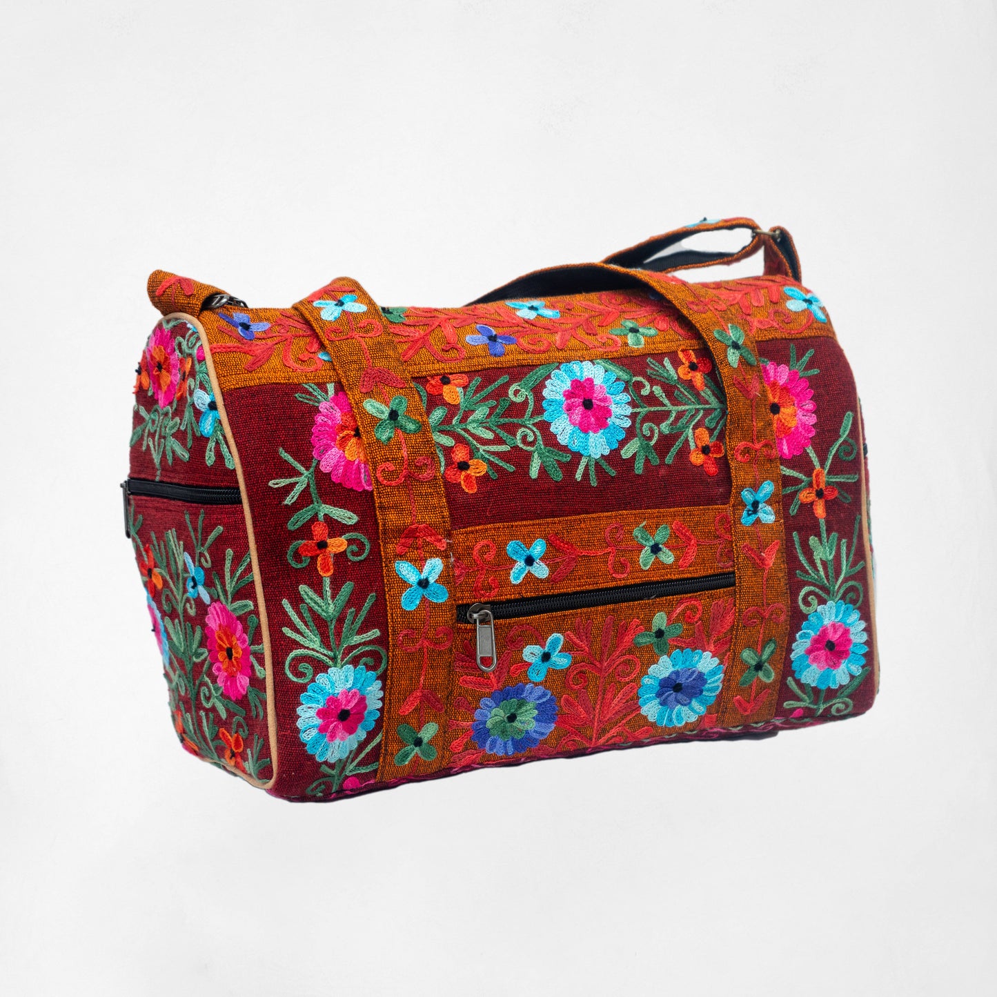  Embroidery Mini Travel Bag: Green
