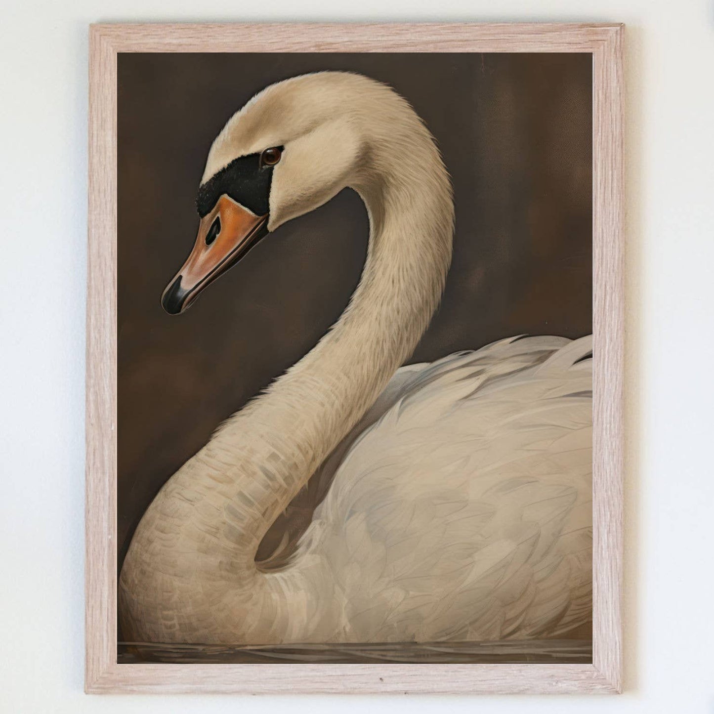 Swan Lake | Vintage Canvas Art | Made in USA: 8x10 / Canvas Wall Hanging